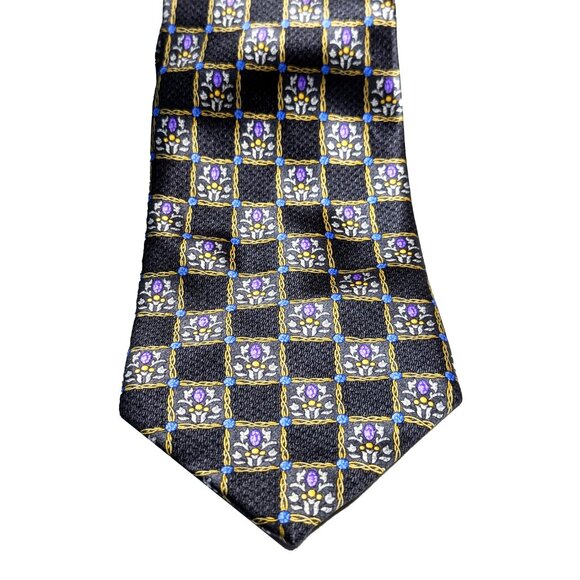 Faberge Silk Tie with Faberge Egg pattern limited edition design #159, like new - Picture 5 of 8